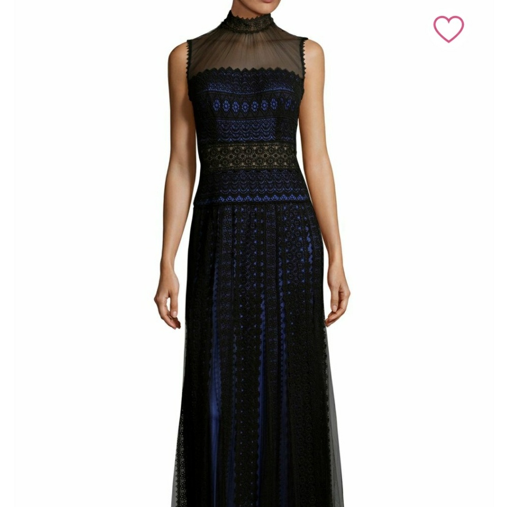 Tadashi Shoji Mockneck Lace Dress